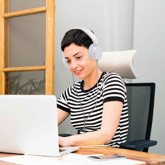 Laser Wired On-Ear Headphones (Gray)