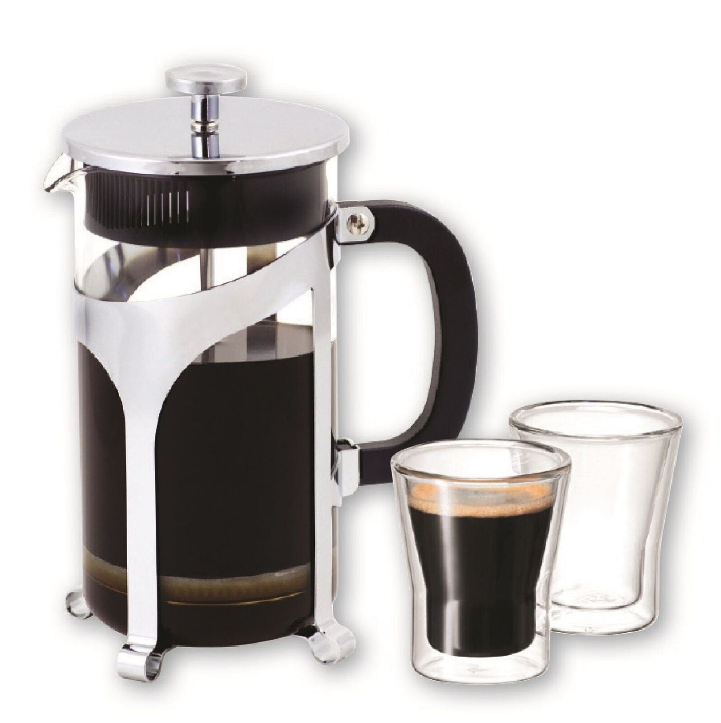 Avanti 8 Cup Coffee Plunger Press 1 Litre - Silver | Coffee Plunger | Avanti