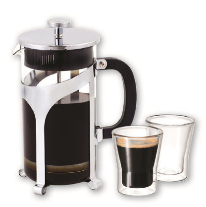 Avanti 8 Cup Coffee Plunger Press 1 Litre - Silver | Coffee Plunger | Avanti