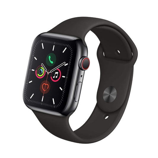 Apple Watch Series 5 Stainless Steel GPS + Cellular 44mm (Space Black) [*Refurbished: As new]