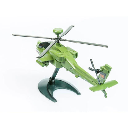 Airfix Quickbuild Apache Helicopter Scaled Plastic Model Kit - Green