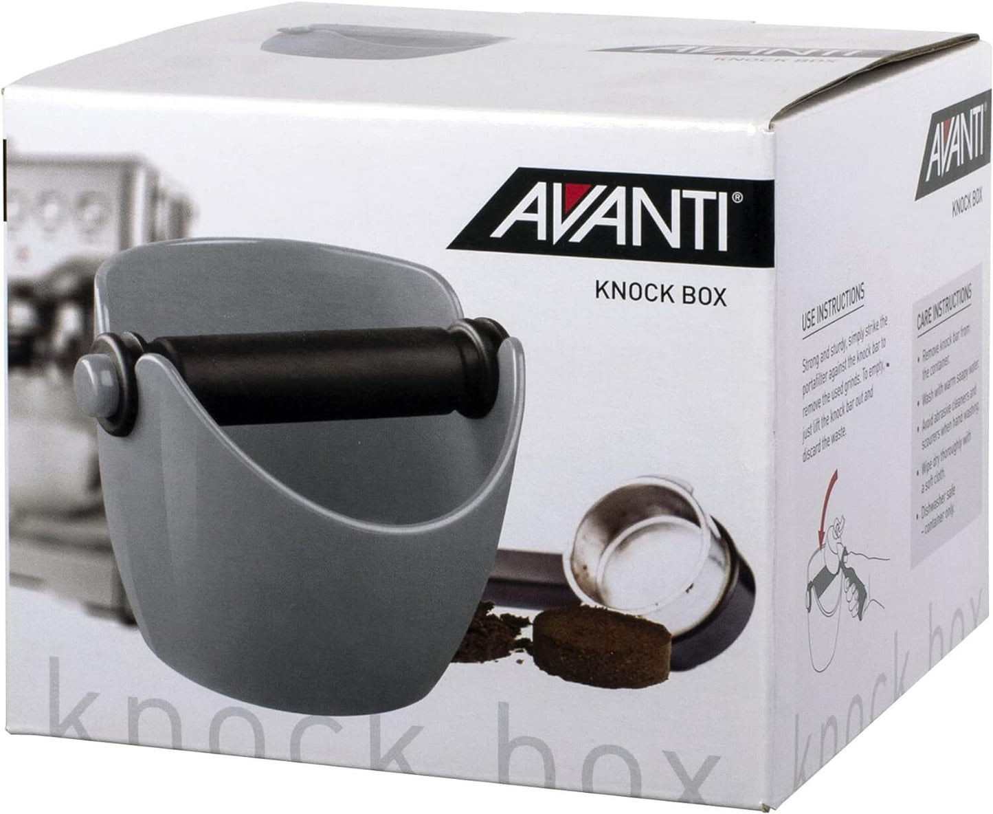 Avanti Coffee Espresso Knock Box - Silver