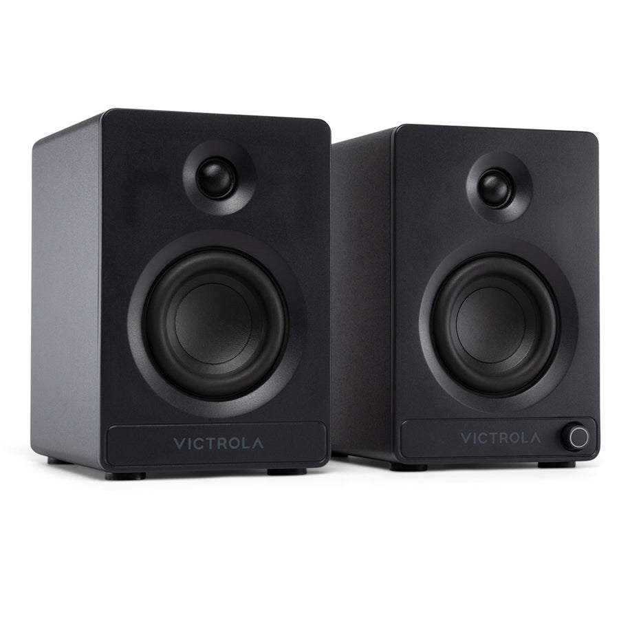 Victrola Tempo Bookshelf Speakers (Black)