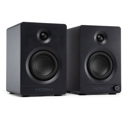 Victrola Tempo Bookshelf Speakers (Black)