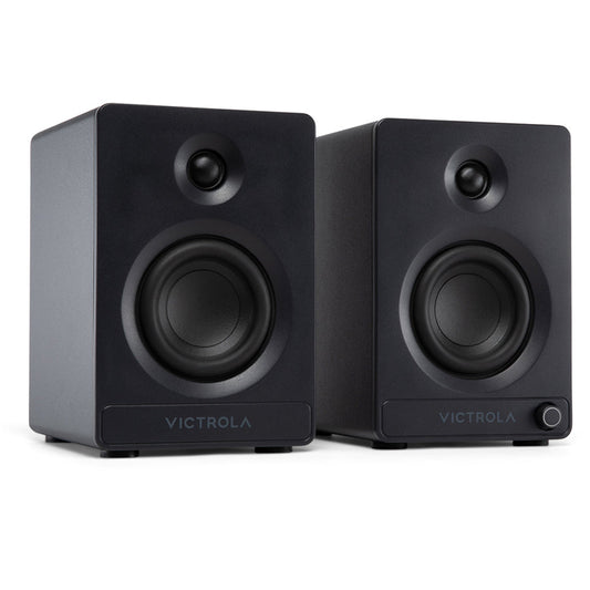 Victrola Tempo Bookshelf Speakers (Black)