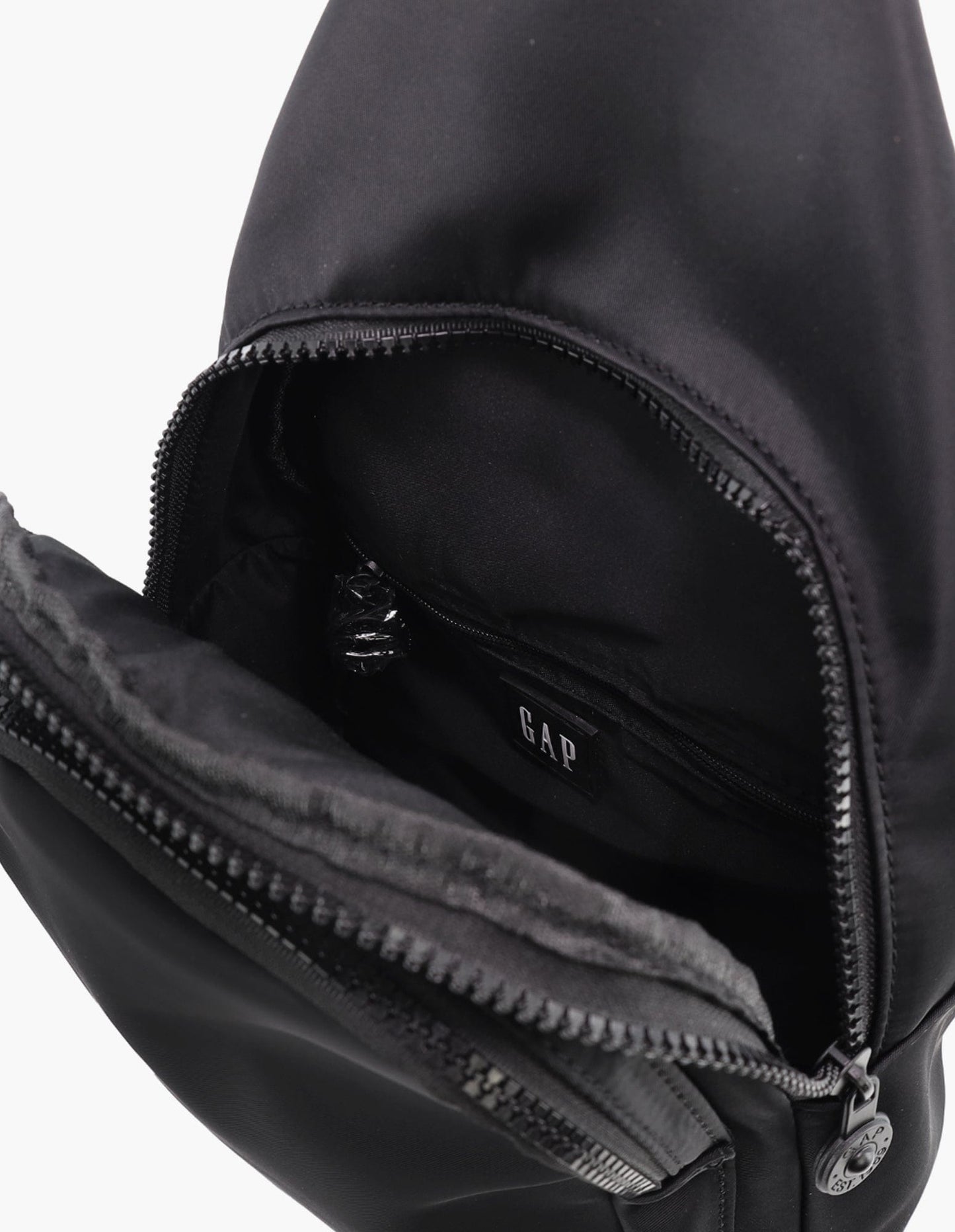 GAP Unisex Travel Nylon Crossbody/Sling Bag w/ Secure Zip 23x38cm Black