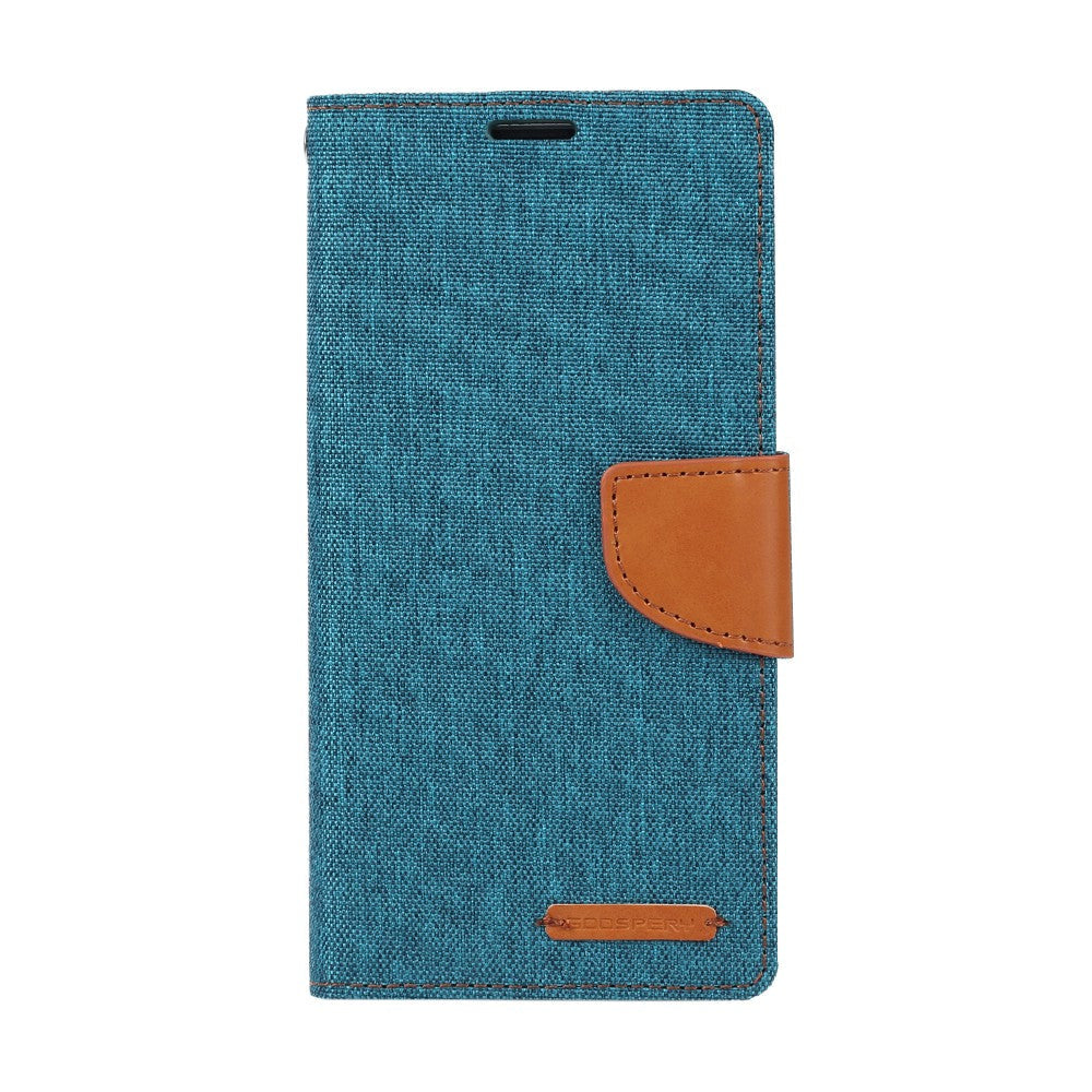 Goospery Canvas Diary Case for iPhone 14 Pro - Green