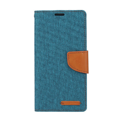 Goospery Canvas Diary Case for iPhone 14 Pro - Green