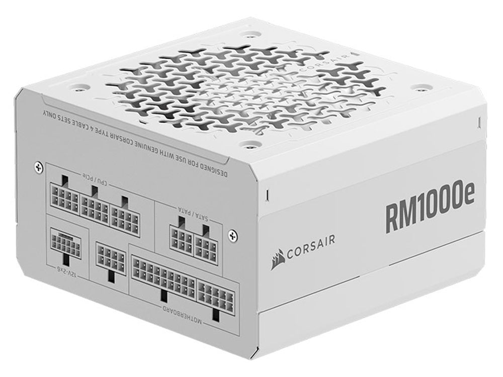 Corsair RM1000e 1000W Cybenetics Gold Fully Modular Low-Noise ATX Power Supply - White