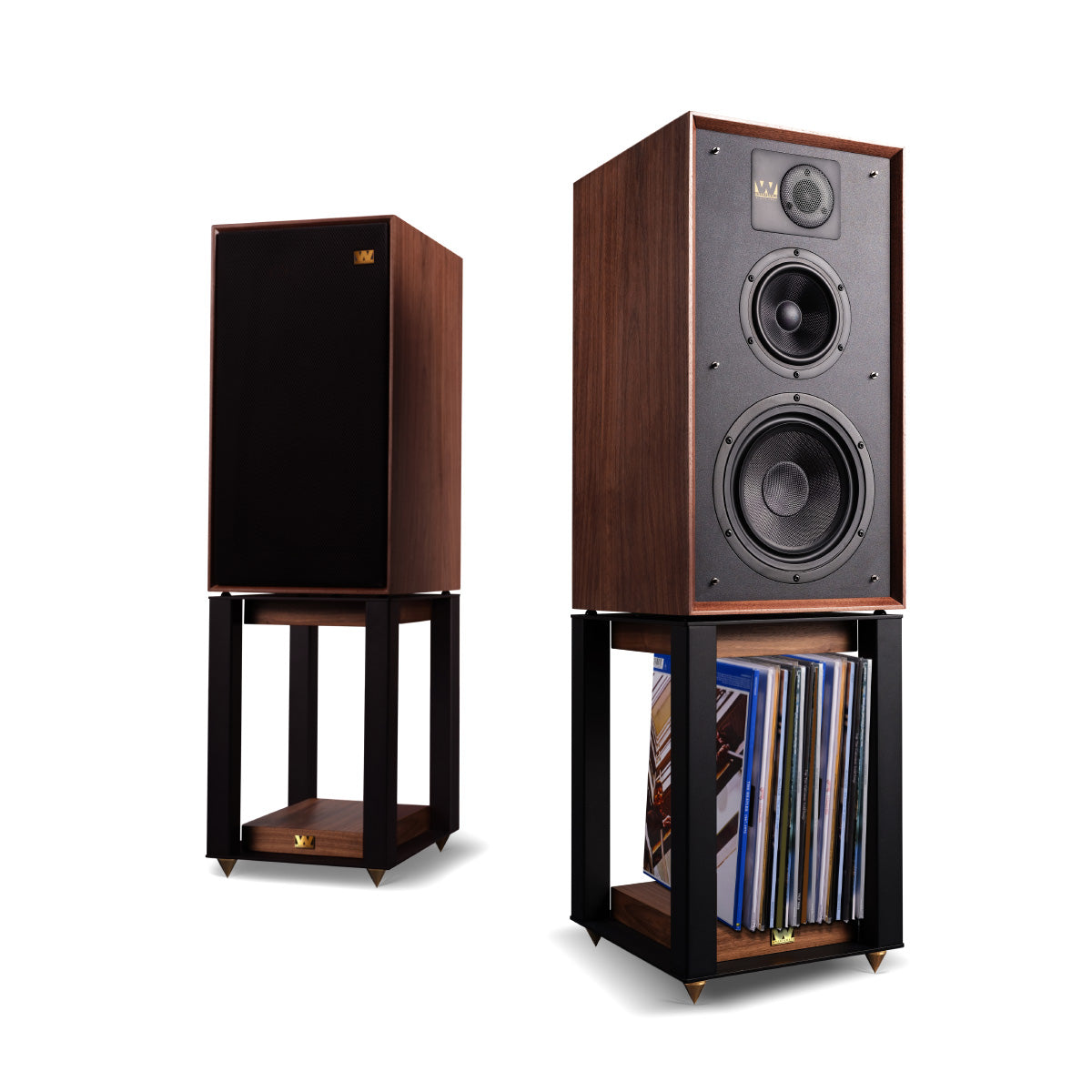 Wharfedale LINTON 85th Loudspeakers with Floor Stands - Pair (Walnut)