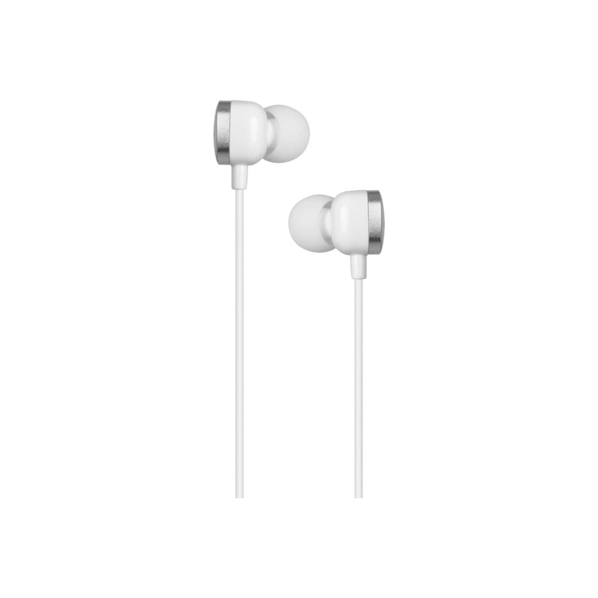 Wave Corded In-Ear Headphones for iPhone 14 Pro Max/iPad (White)