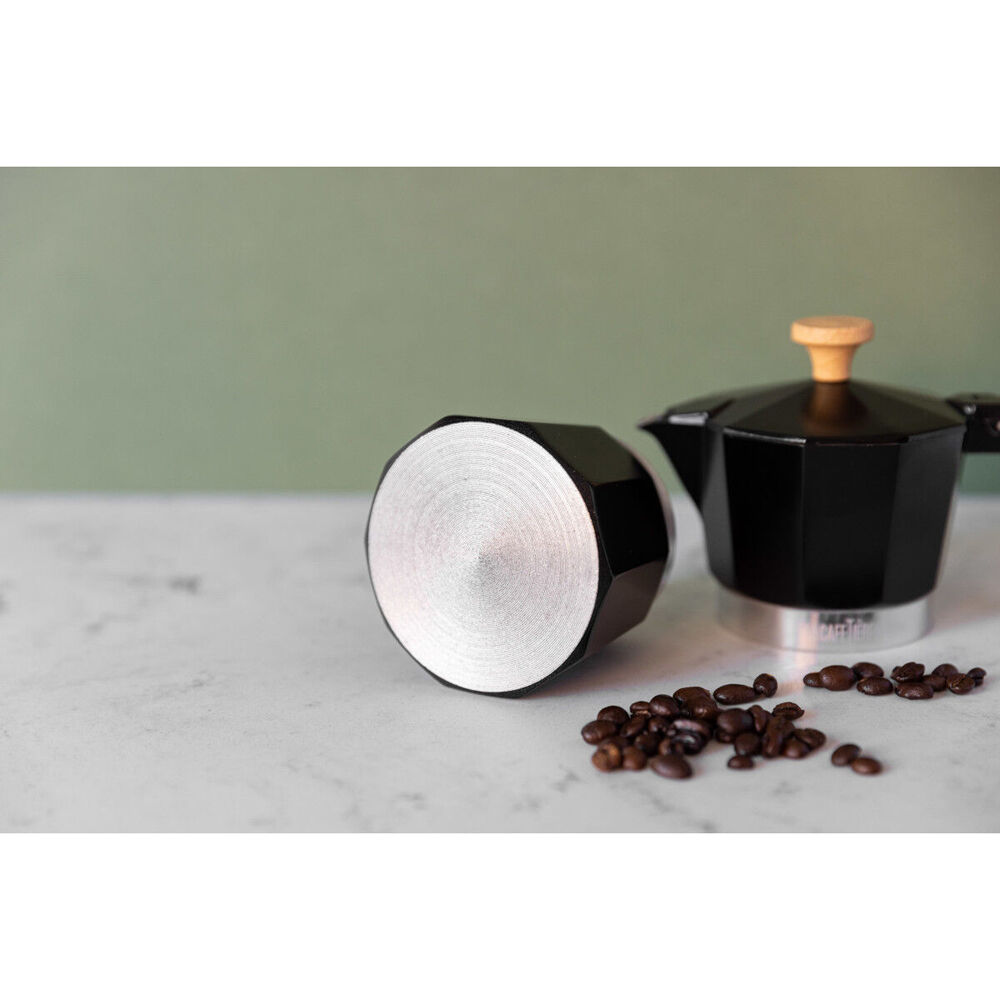 La Cafetiere Venice 3-Cup 150ml Espresso Maker Aluminum Coffee Pot (Black)