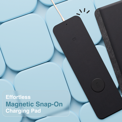 Laser Wireless Charging Desk Mat (Black)
