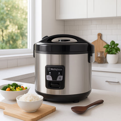 Westinghouse 10 Cup Rice Cooker Stainless Steel & Steamer
