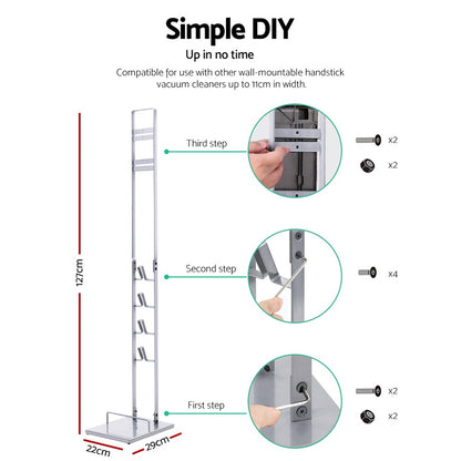 Artiss Freestanding Dyson Vacuum Cleaner Stand for V6 7 8 10 11 (Silver)