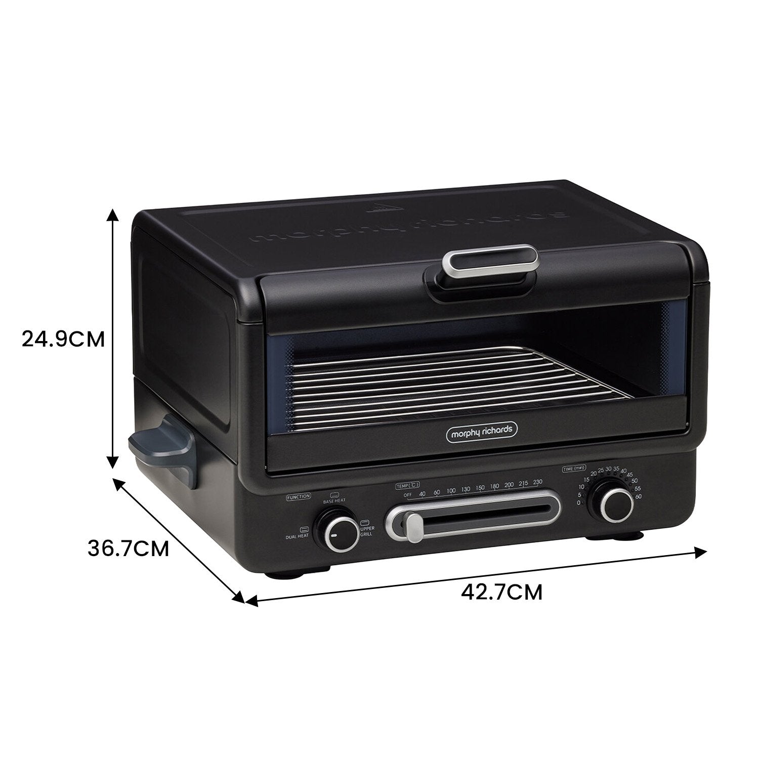 Morphy Richards MRMPO12T Benchtop Oven 2000W 12L Non-Stick with Grill