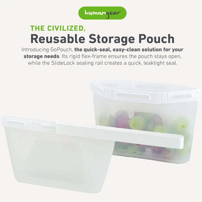 Humangear GoPouch Small Silicone Food Storage Pouch 11.5x20cm Clear