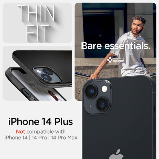 SPIGEN Thin Fit Case for iPhone 14 Plus (Black)