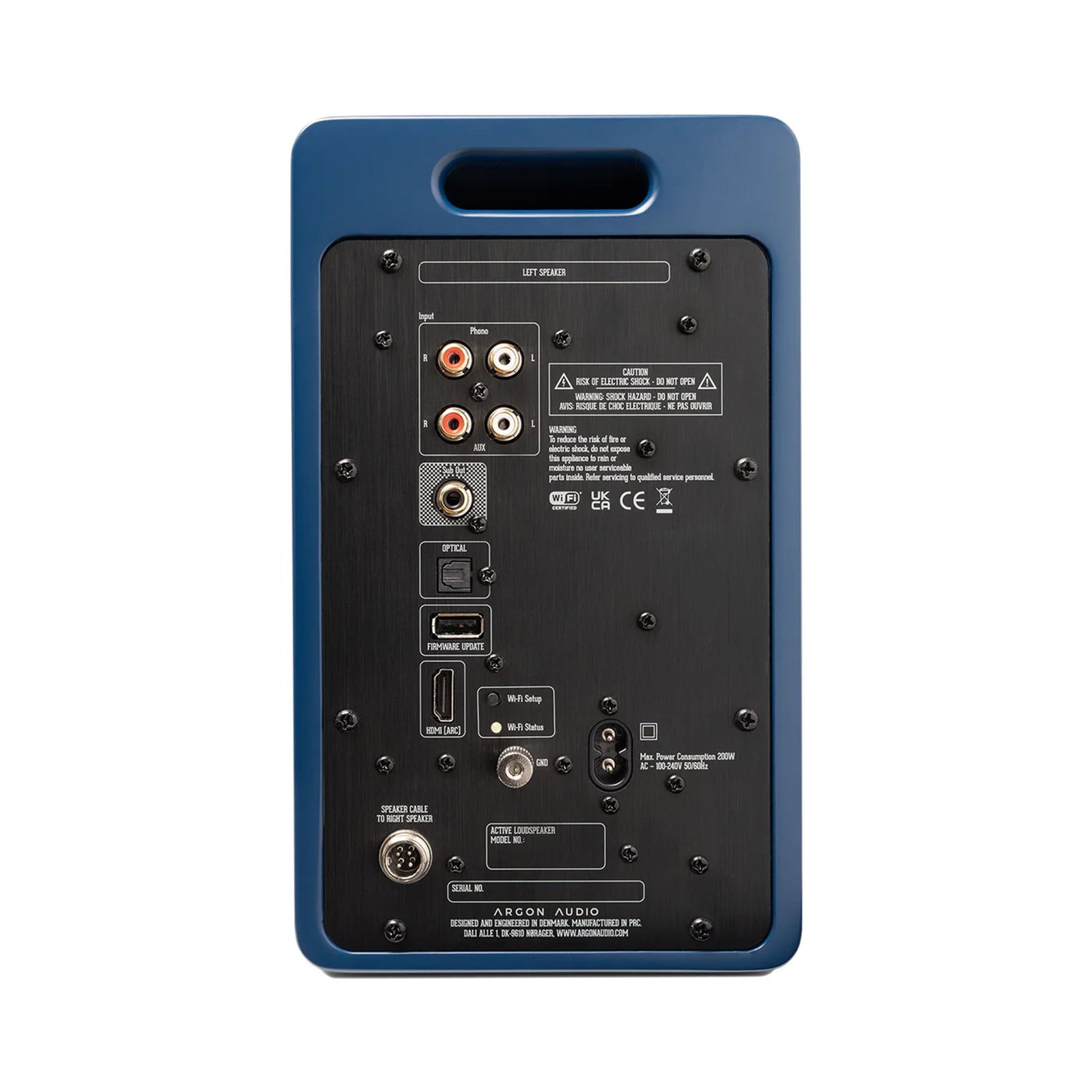 Argon Audio FORTE Blue A4 WiFi Bookshelf Speakers