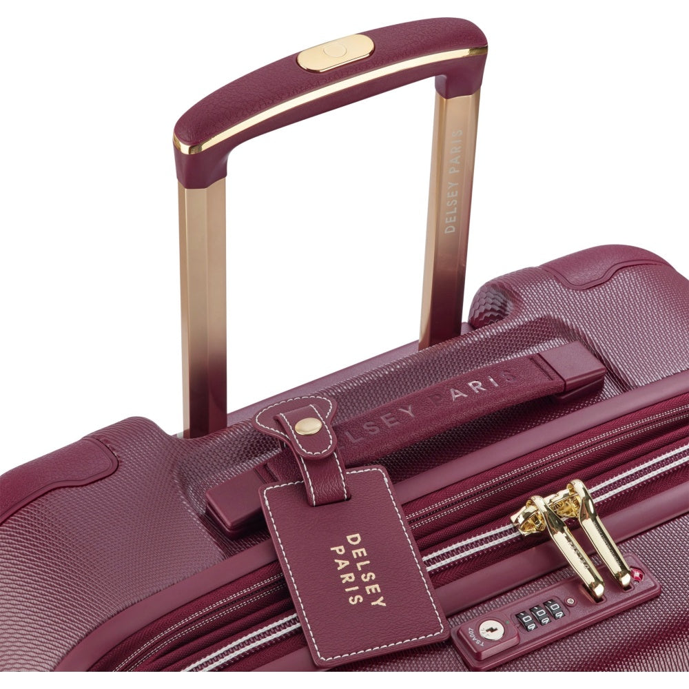 Delsey Chatelet Air 2.0 Checked-In Luggage Suitcase W/ TSA Lock Burgundy 66 cm