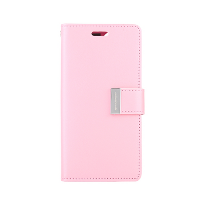 Goospery Rich Diary Case for iPhone 14 Pro Max - Pink