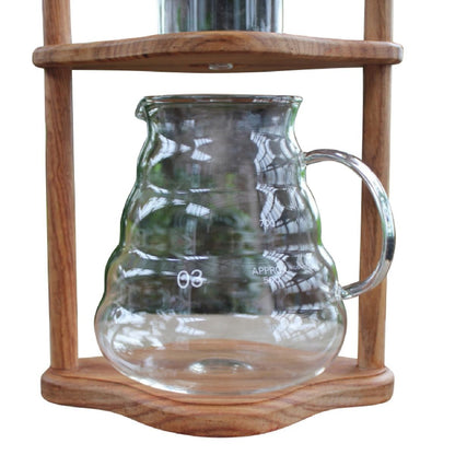 Coffee Culture 350ml Cold Drip Glass Brewing Coffee Maker with Wooden Stand