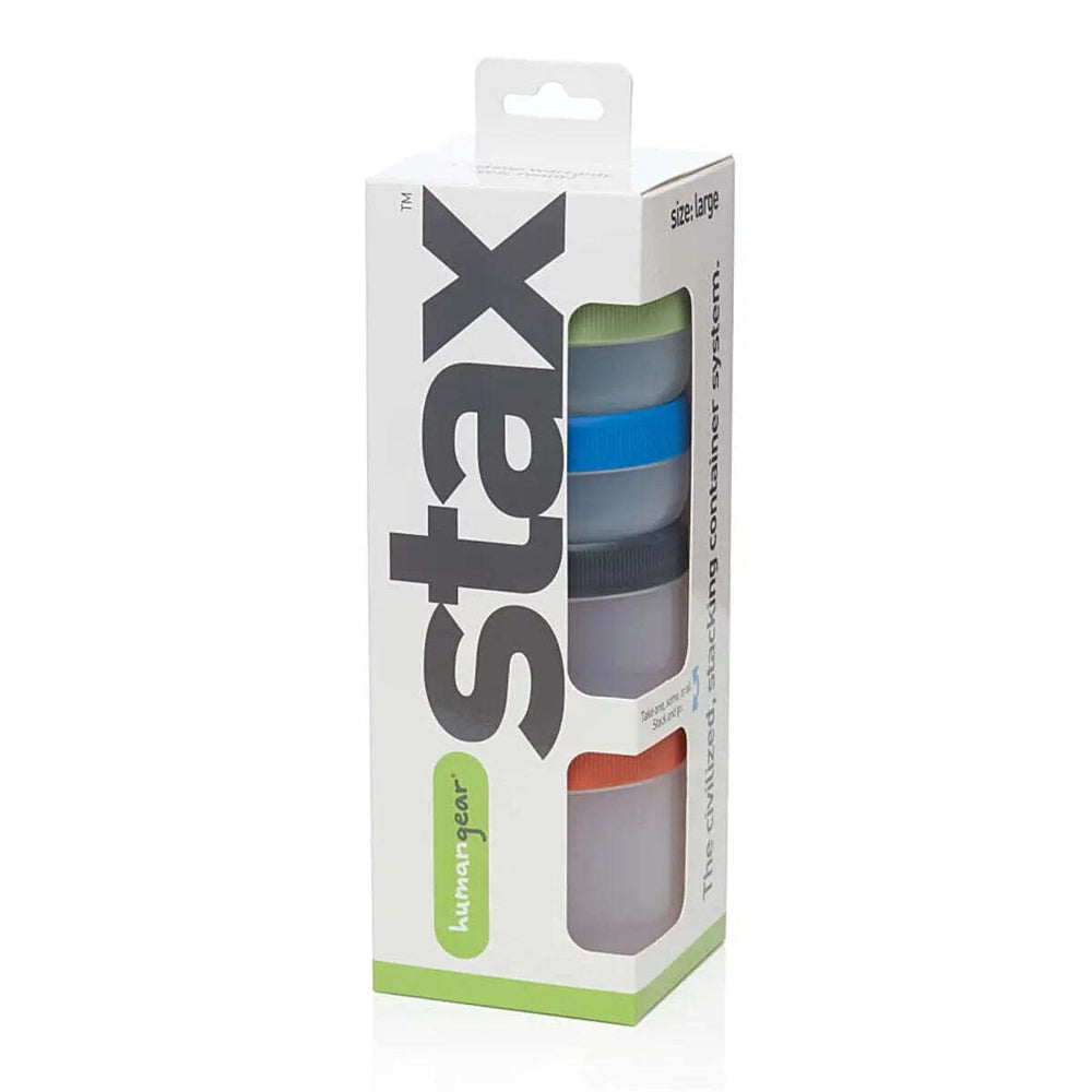 Humangear Stax Travel Containers (Large Size) - Clear / Spectrum