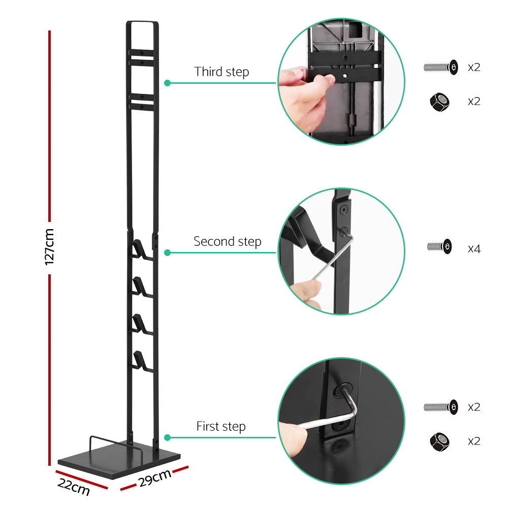 Artiss Freestanding Dyson Vacuum Cleaner Stand for V6 7 8 10 11 (Black)