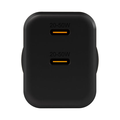 EFM ECO 50W Dual Port GaN Wall Charger with Power Delivery and PPS (Black)