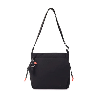 Hedgren MAKOTO 15.2L Womens Square Crossover Bag Lightweight Crossbody Black