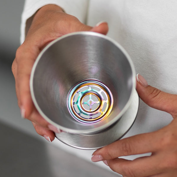Varia x Kurasu Kyoto FLO Dripper - Polished Stainless