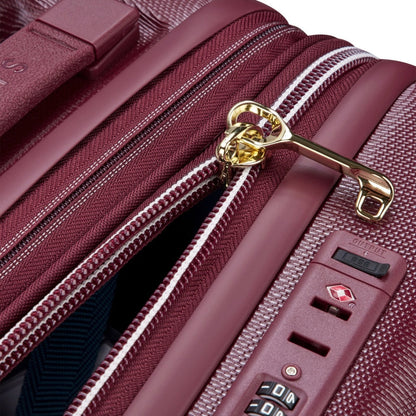 Delsey Chatelet Air 2.0 Carry On 4 Wheel Suitcase with TSA Lock Burgundy 55 cm