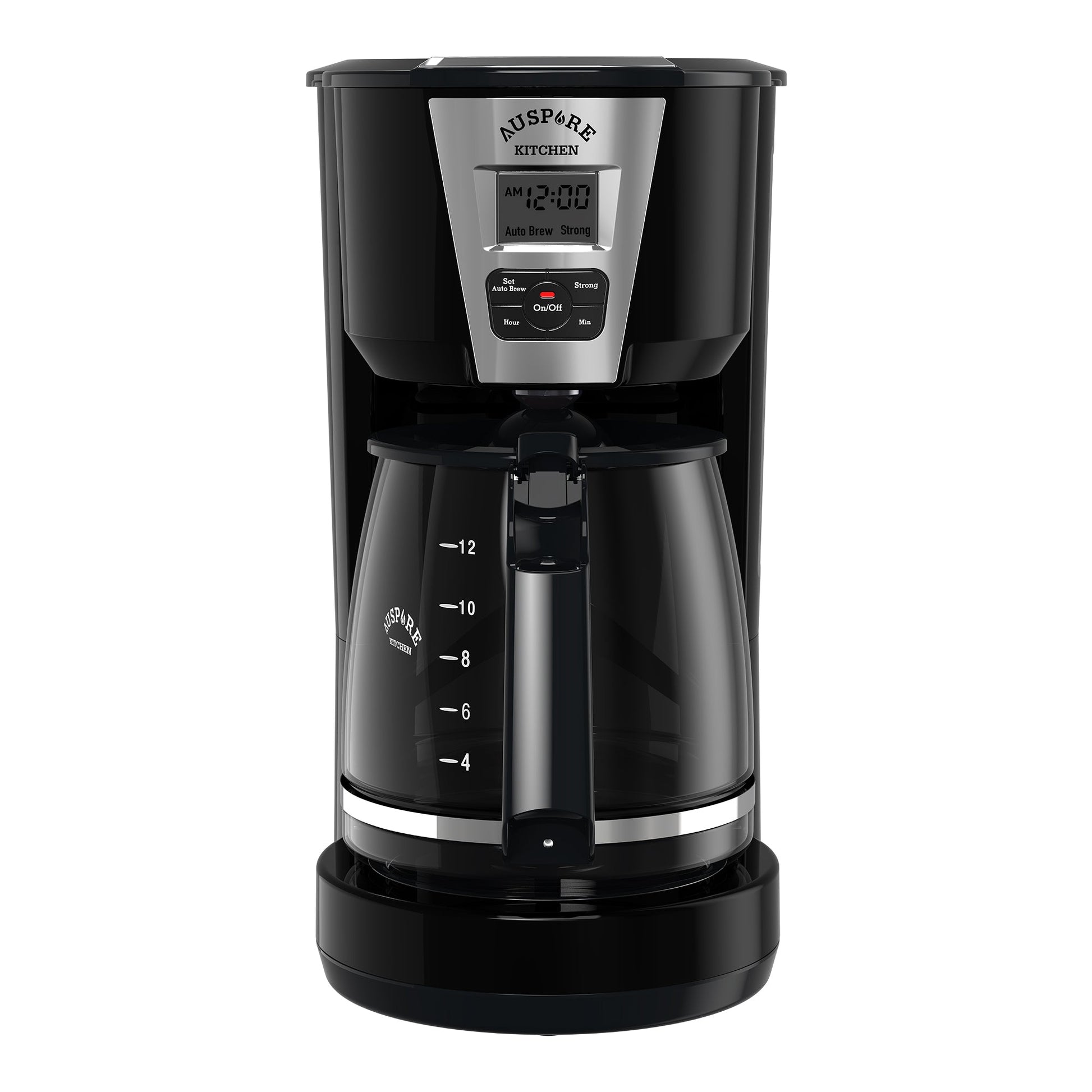 AUSPURE Coffee Maker 1.8L, Programmable Drip Coffee, 12 Cup, Auto Brew