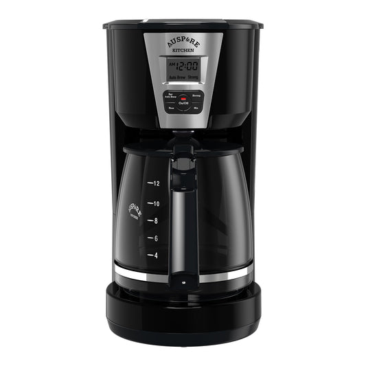 AUSPURE Coffee Maker 1.8L, Programmable Drip Coffee, 12 Cup, Auto Brew
