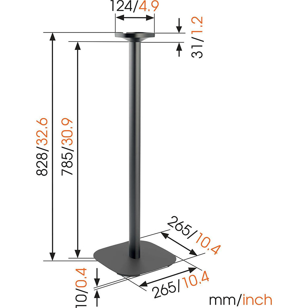 Vogel's SOUND4301B 82cm Stand For Sonos One Speaker (Black)