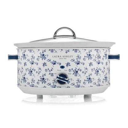 Laura Ashley 6.5L Electric 300 Watt Stainless Steel Slow Cooker China Rose