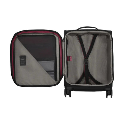 Victorinox Crosslight Global Carry On 55cm Suitcase Black Travel Sentry Lock