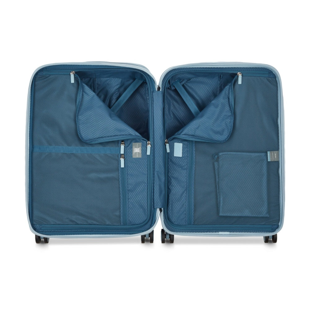 Delsey Chatelet Air 2.0 Checked-In Luggage Suitcase W/ TSA Lock Light Blue 66 cm