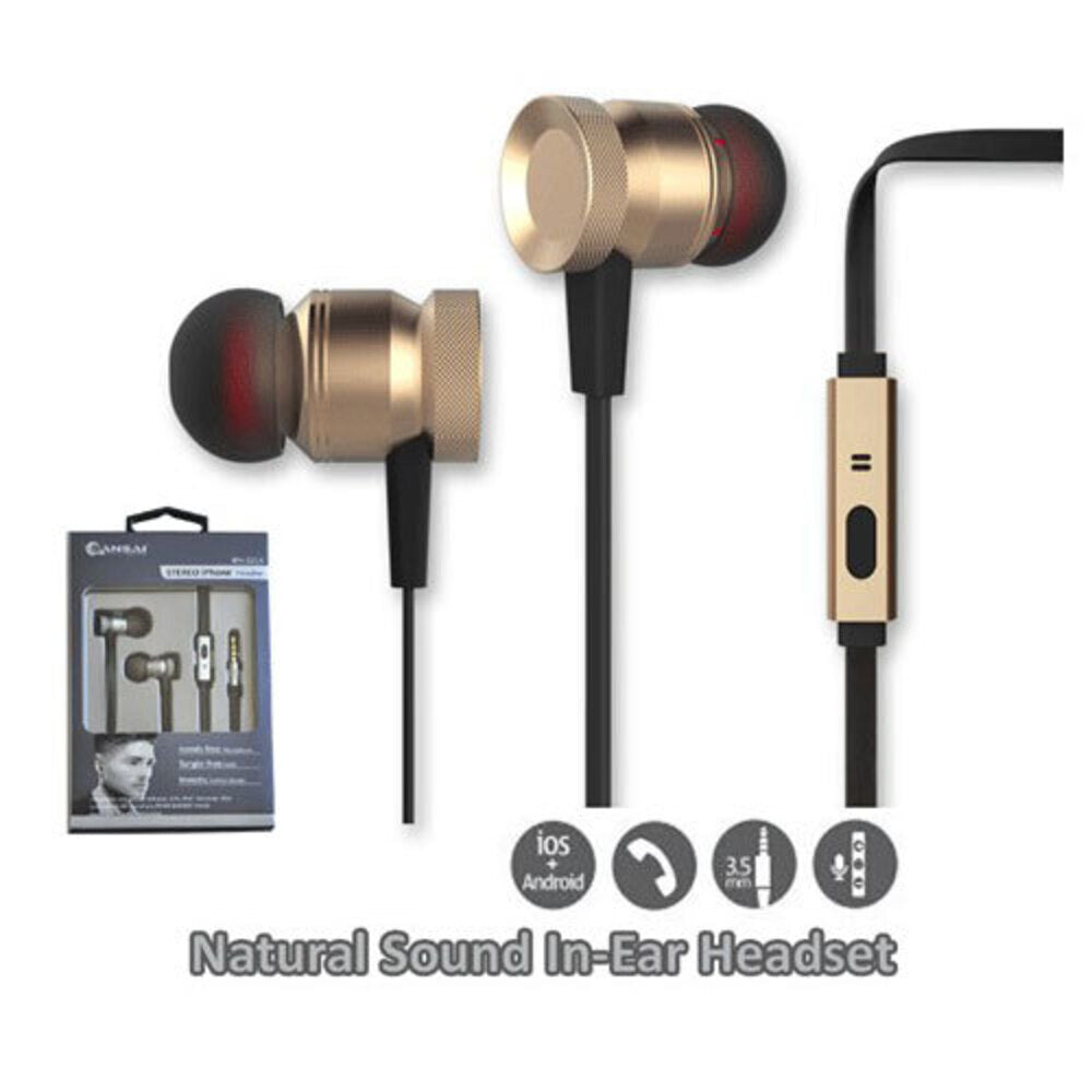 Sansai Stereo Earphones (Metallic Gold)