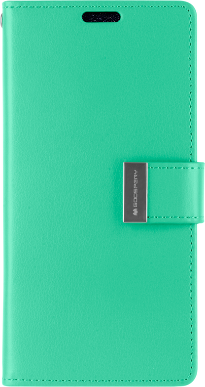 Goospery Rich Diary case for iPhone 14 - Mint