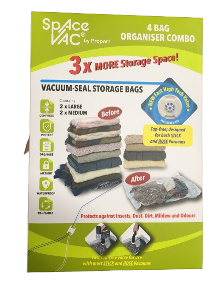 Space Vac Space Saving Vacuum Compression Bag [4 Pack]