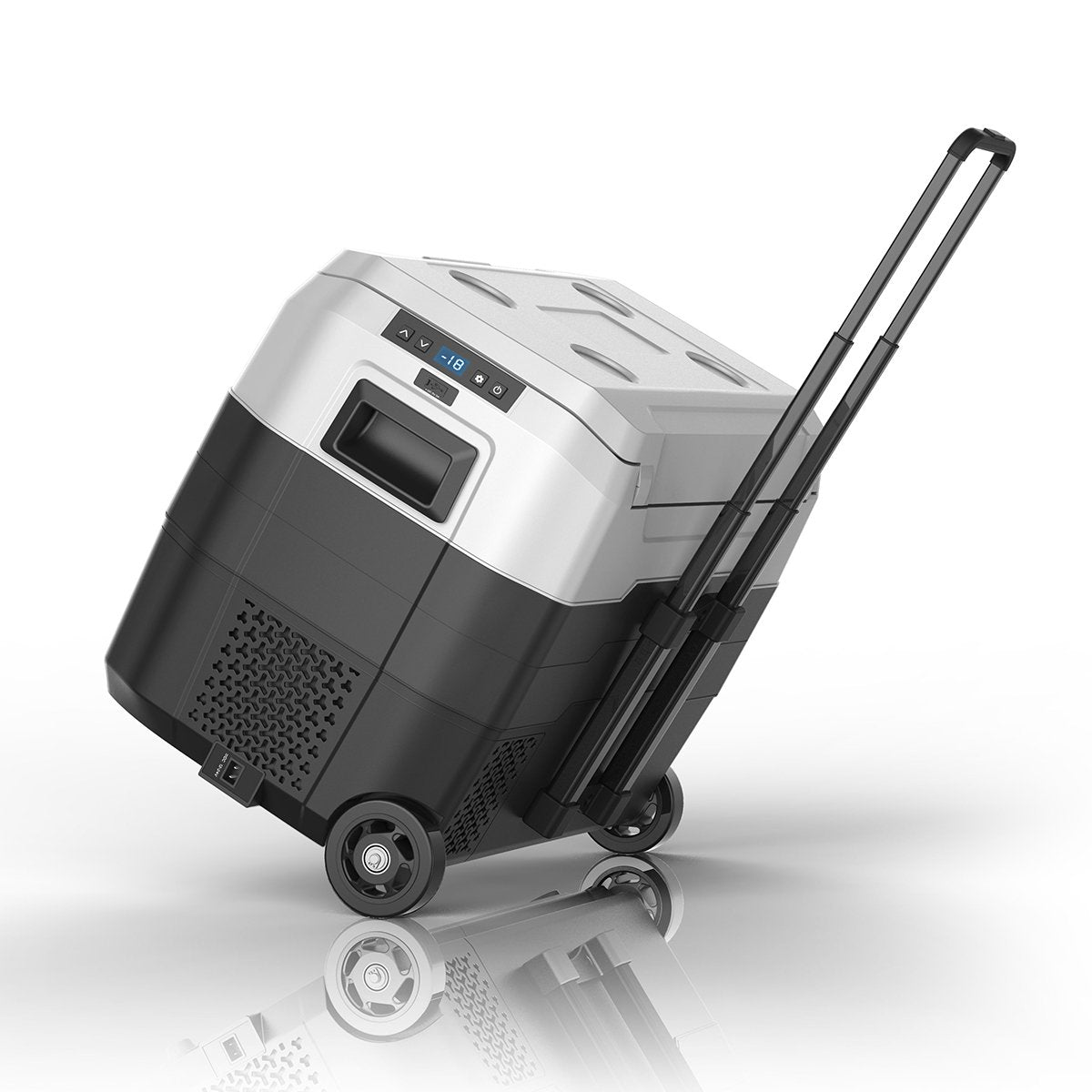 Kolner 40L Portable Fridge Cooler/Freezer with Trolley (Black)