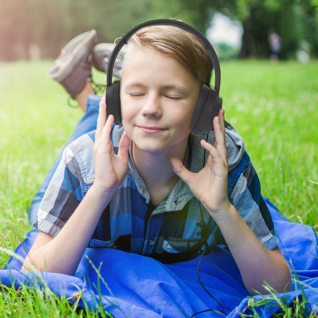 Laser ANC Kids Wireless Headphones Volume-Limited (Black)