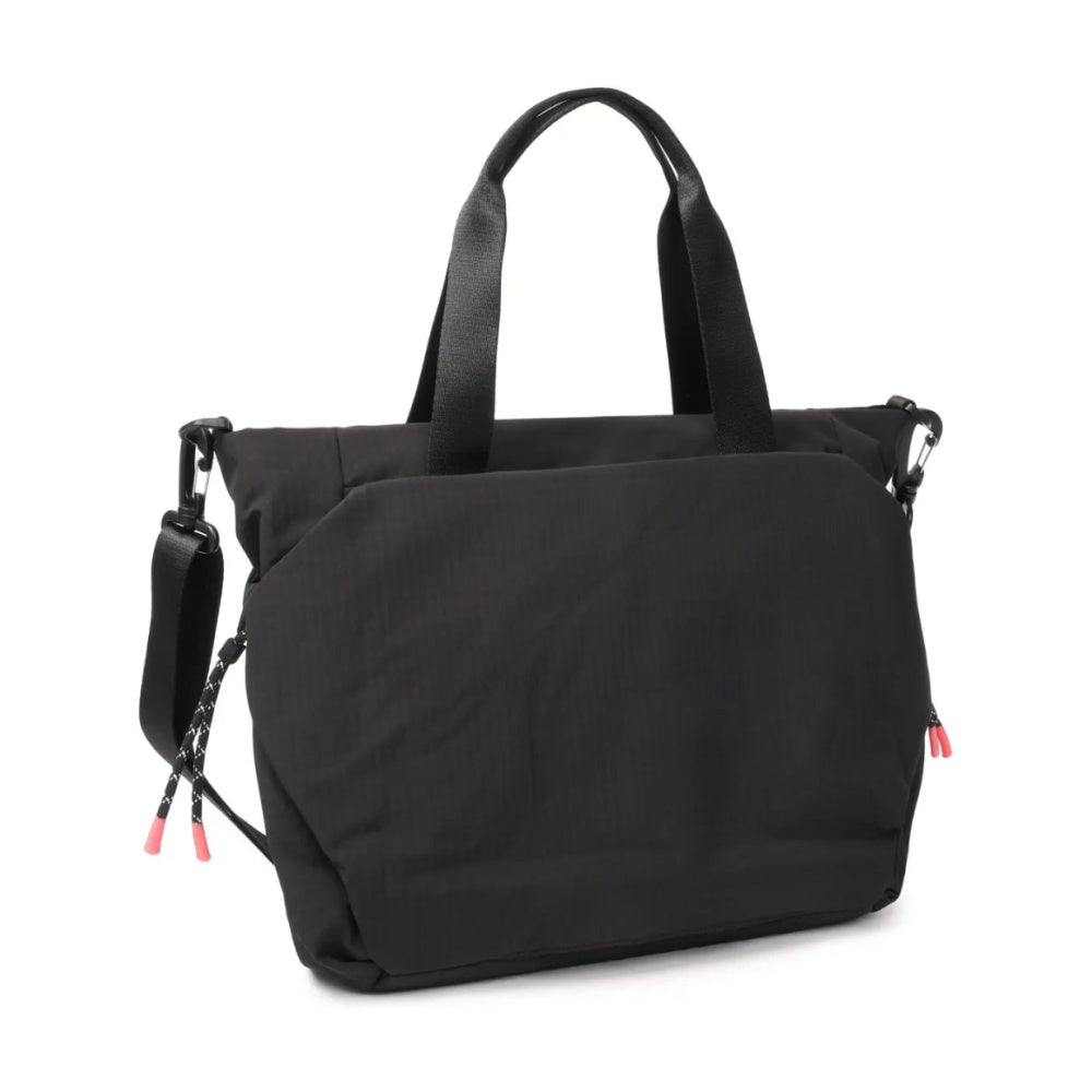 Hedgren Satoshi Womens Travel 14in Laptop Tote Handbag Lockable Zips Black