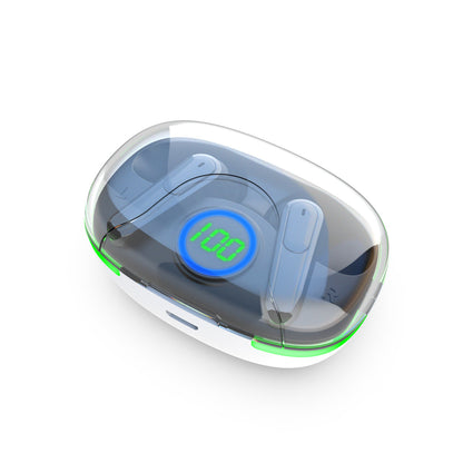 Laser TWS Earbuds with LED Display (White)
