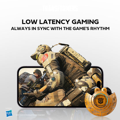 Transformers TF-T31 True Wireless Bluetooth 5.4 Earbuds (Yellow)