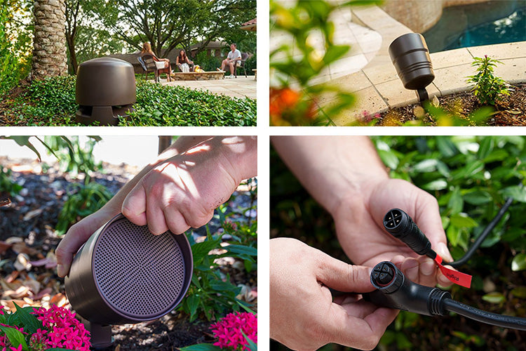 Wiim Outdoor Garden 4.1 Volt Ohm Speaker System