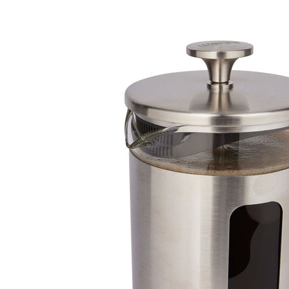 La Cafetiere Pisa 8-Cup 1L Brushed Stainless Steel/Glass French Press (Silver)
