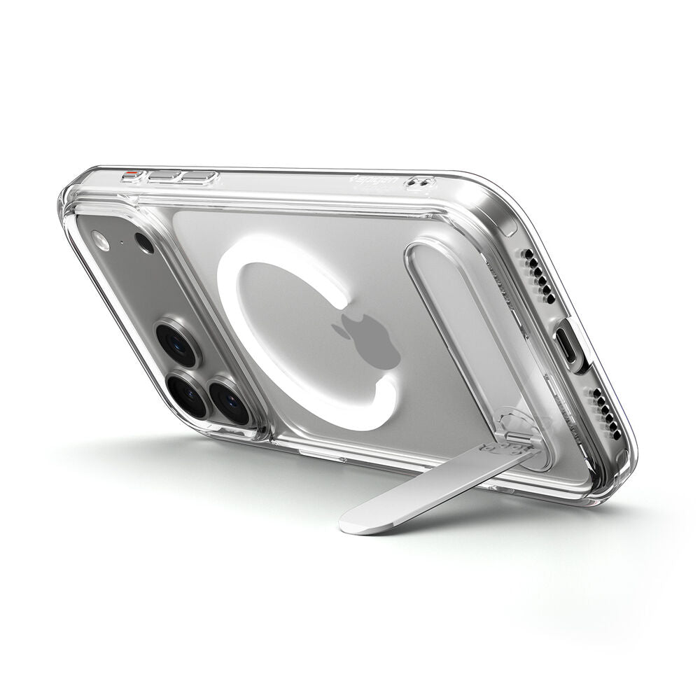 SPIGEN Ultra Hybrid Kickstand MagSafe Case for iPhone 17 Pro Max (Clear White)