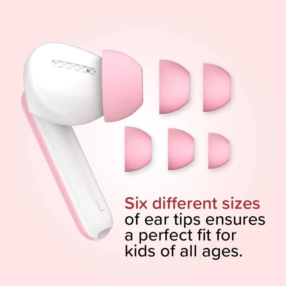 myFirst CareBuds Kids TWS Earbuds (White Pink)